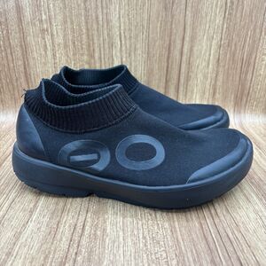 OOFOS Oomg Eezee Recovery Shoes Mens Size 10.5 Black Low Top Comfort Sneakers